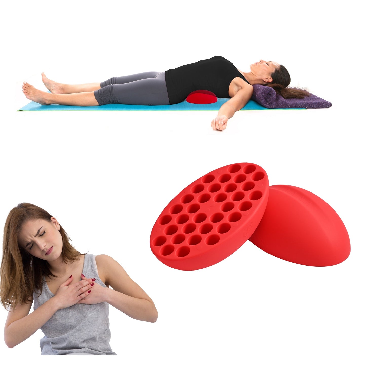 Costochondritis back stretcher for chest opening and thoracic mobility